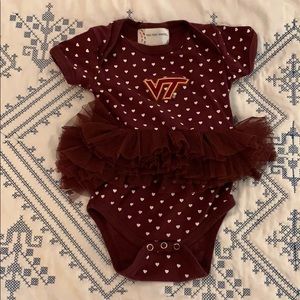 Virginia Tech Tutu Onesie